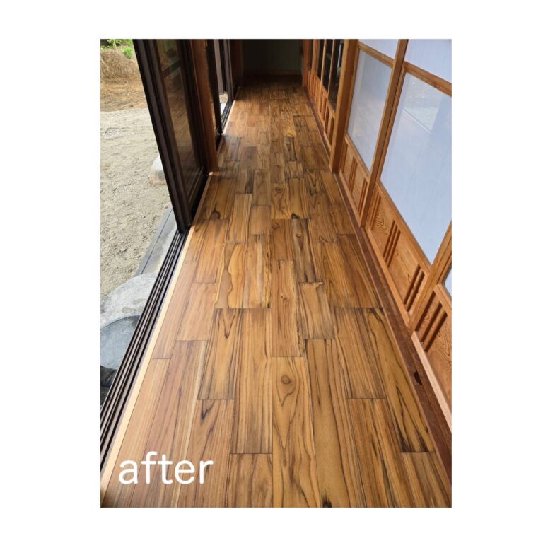 経年劣化した床をキレイに